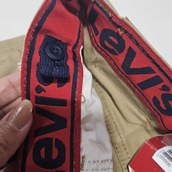 Levi's Boys 511 Slim Stretch Twill Khaki Pants - Size 14 - Picture 4 of 6